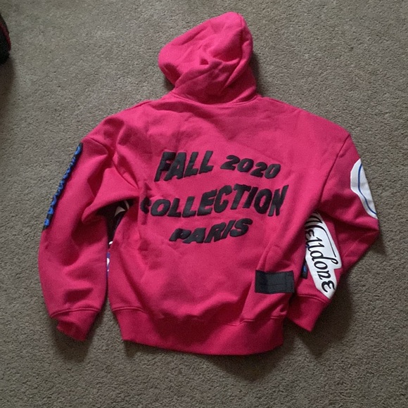 Pink designer Well Done hoodie - Picture 2 of 2